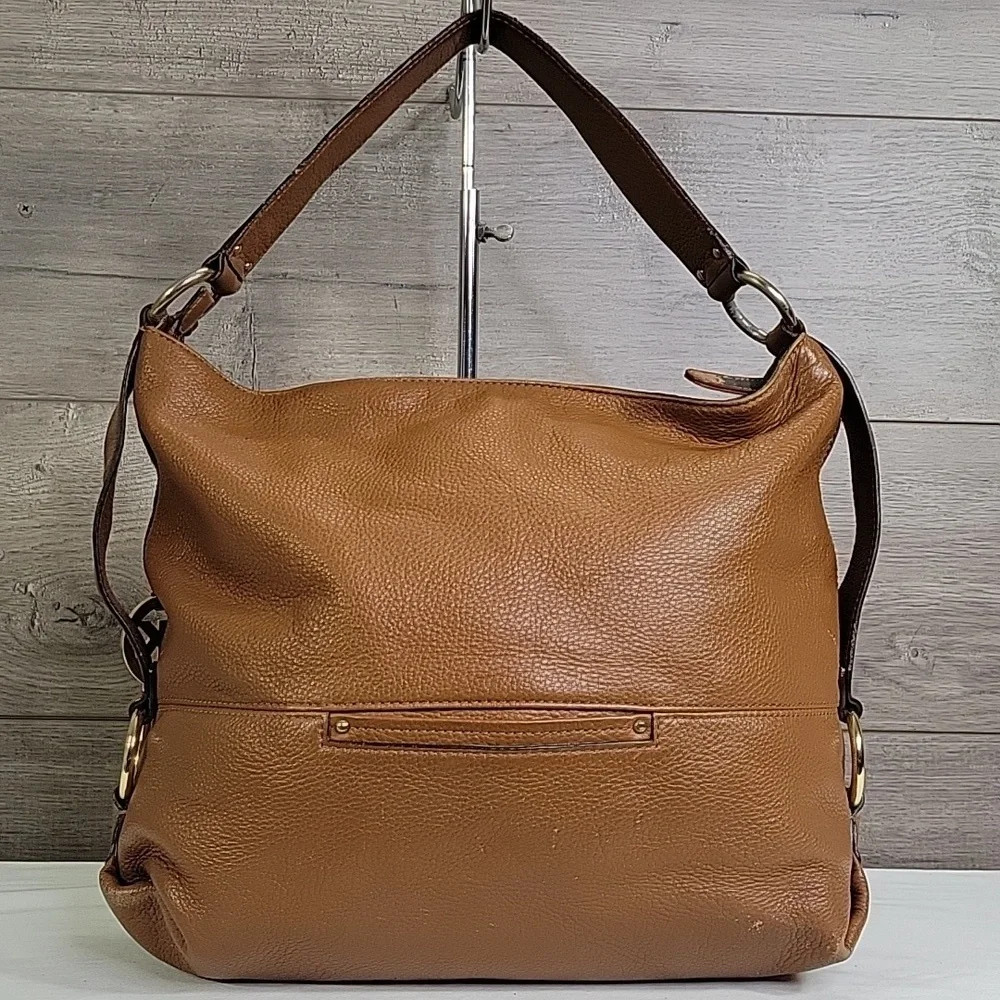 Michael Kors Fulton Brown Leather Shoulder Bag Tote Handbag